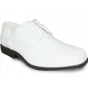 JEAN YVES Men Dress Shoe JY02 Oxford Formal Tuxedo for Prom & Wedding Shoe White Patent - Wide Width Available